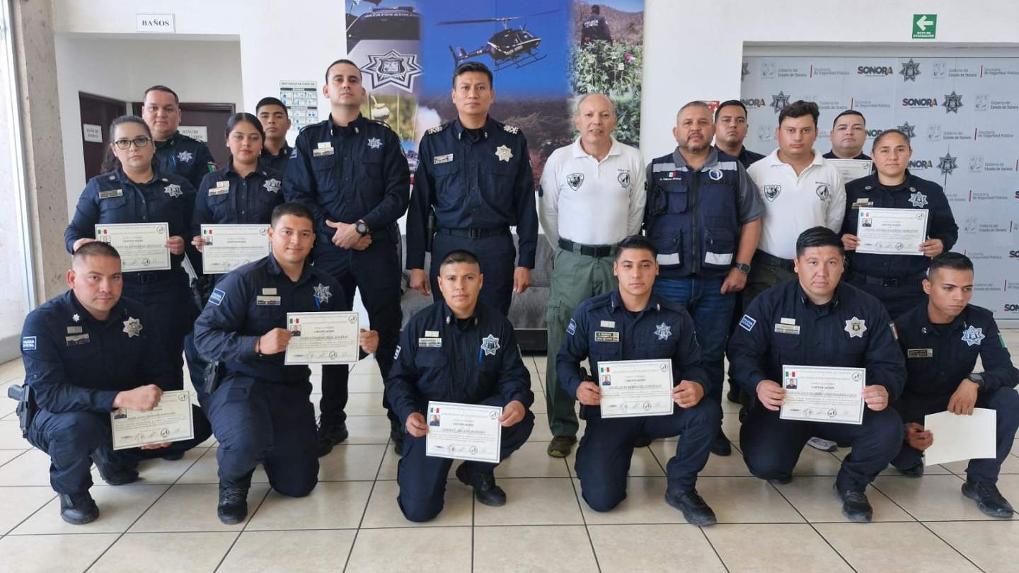 Cuenta Gobierno de Sonora con unidad K-9 de la PESP acreditada internacionalmente